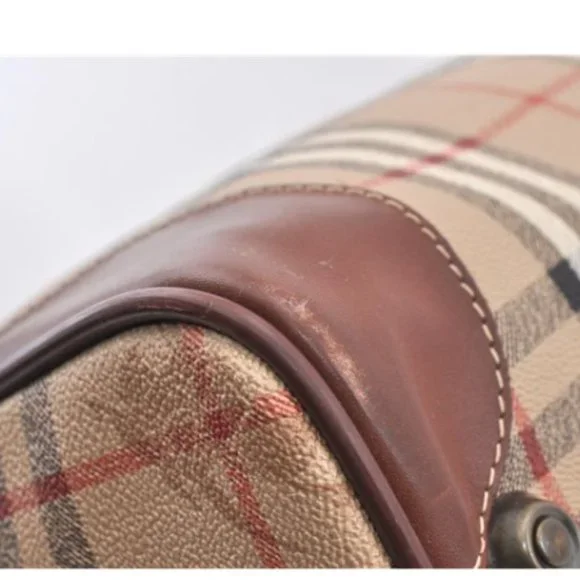 Auth Burberrys Nova Check 2Way Travel Boston Bag P - Picture 11 of 15